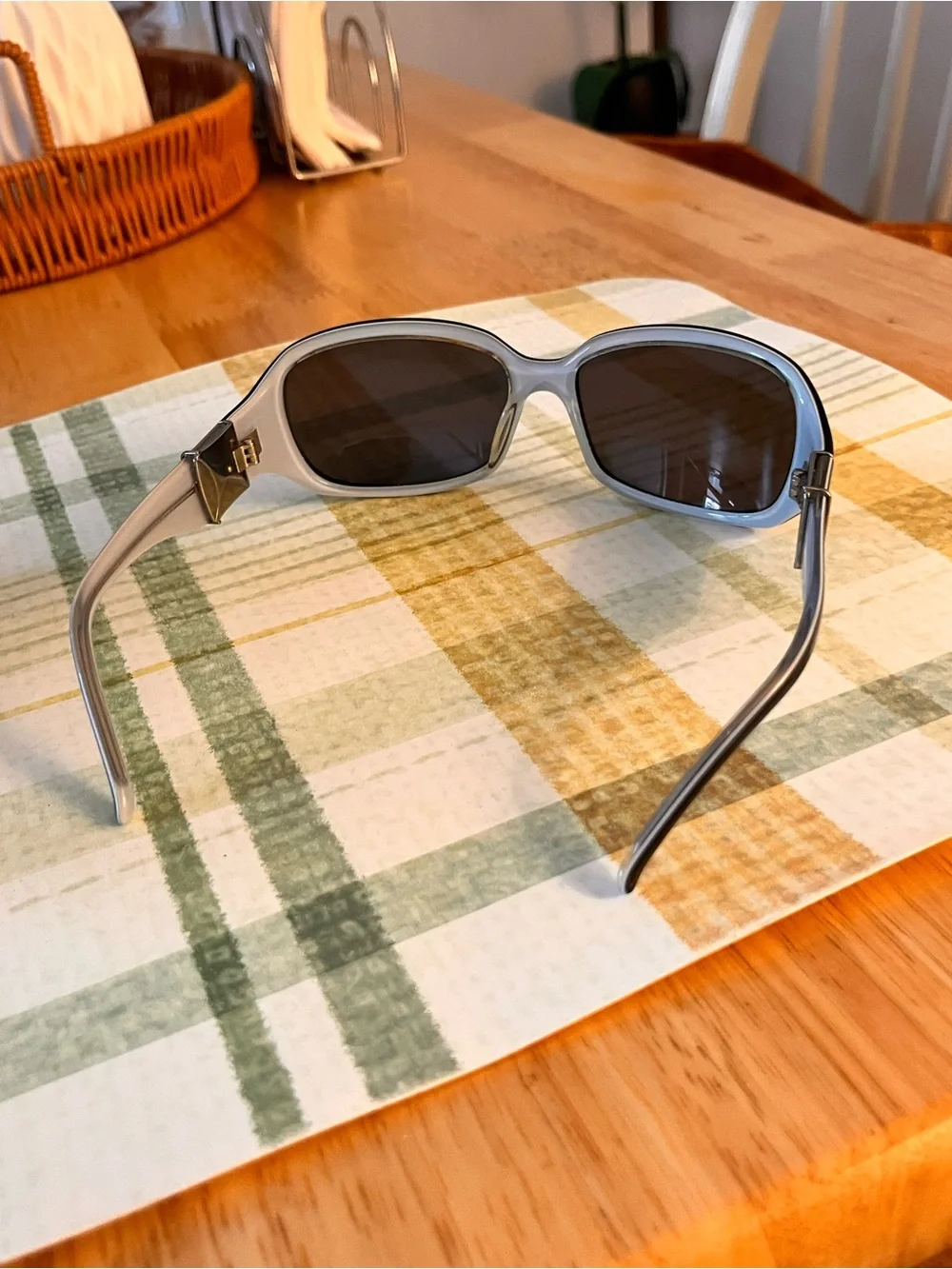 Authentic Robert Marc NYC 572-1  Vintage Sunglasses Black & Baby Blue With Case